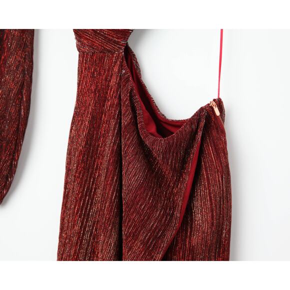 Saylor Laia Purple crepe one-shoulder Dress Size XS - Picture 8 of 10